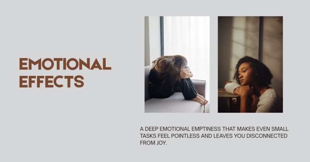 This image explores the raw emotional exhaustion when your are trying to starting over in life.