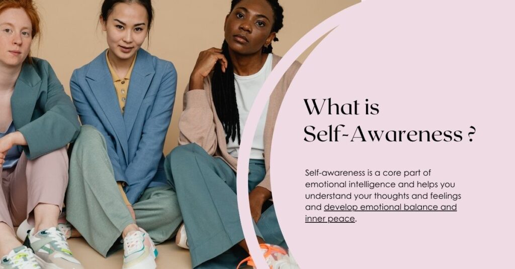 an illustration describing what self-awareness is and how to be more self-aware.