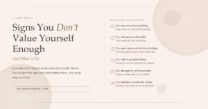 Signs You Don’t Value Yourself Enough (And What to Do)