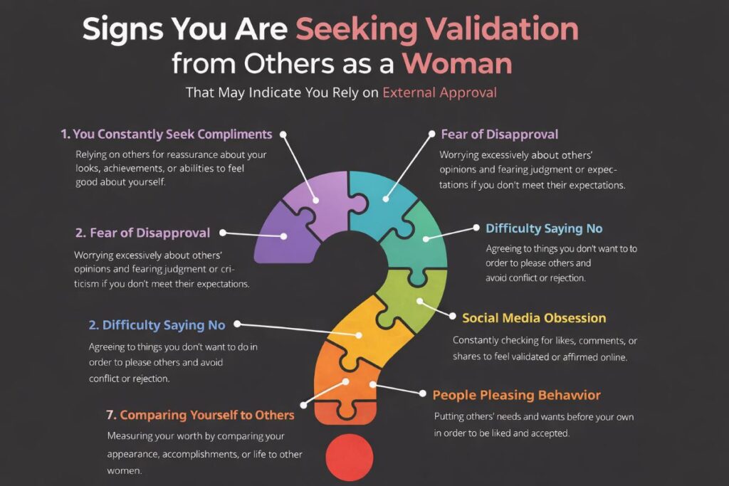 how to stop seeking validation from others as a woman. 