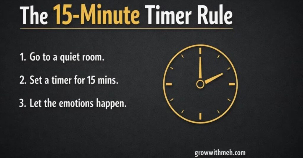 The 15-minute rule to calm your mind when you have a fight or argument.