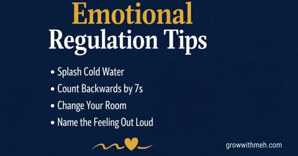 how to stop your overthinking after a fight by trying emotional regulation tips.