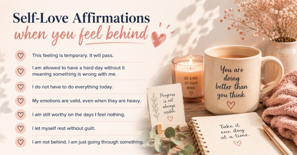 Affirmations When You Feel Emotionally Low or Behind in Life